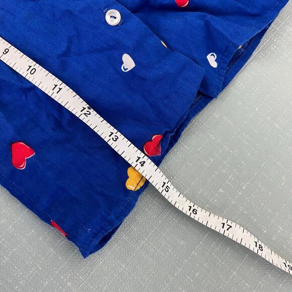 Vintage Piccolo Blue Heart Blouse 4T - Picture 7 of 9